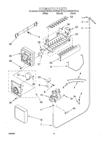 12 - Ice Maker, Optional parts for Kitchenaid Refrigerator KSRW25FHBL00 from AppliancePartsPros.com
