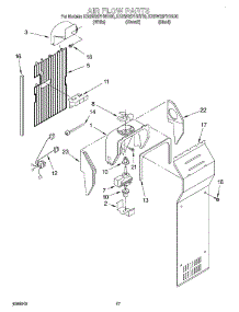 10 - Air Flow parts for Kitchenaid Refrigerator KSRW25FHBT00 from AppliancePartsPros.com