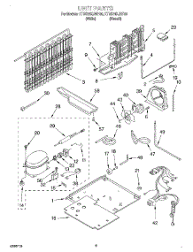 05 - Unit parts for Kitchenaid Refrigerator KTRS19KJWH00 from AppliancePartsPros.com