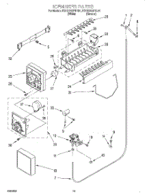 12 - Icemaker, Lit / Optional parts for Kitchenaid Refrigerator KSCS22QFWH01 from AppliancePartsPros.com