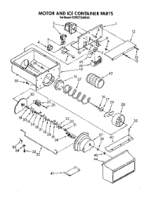 06 - Motor And Ice Container, Lit / Optional parts for Kitchenaid Refrigerator KSRS27QAWH05 from AppliancePartsPros.com