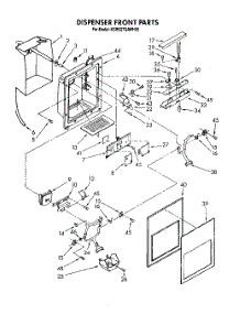 09 - Dispenser Front parts for Kitchenaid Refrigerator KSRS27QAWH05 from AppliancePartsPros.com