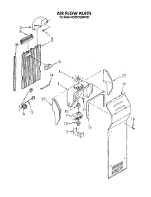 12 - Airflow parts for Kitchenaid Refrigerator KSRS27QAWH05 from AppliancePartsPros.com