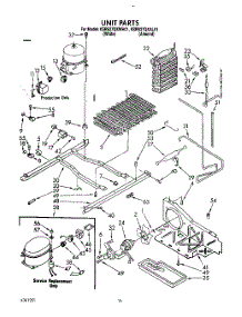 10 - Unit parts for Kitchenaid Refrigerator KSRS27QXAL01 from AppliancePartsPros.com