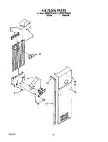 11 - Air Flow parts for Kitchenaid Refrigerator KSRS27QXWH01 from AppliancePartsPros.com
