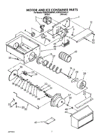 05 - Motor And Ice Container, Lit / Optional parts for Kitchenaid Refrigerator KSRS25QAAL01 from AppliancePartsPros.com