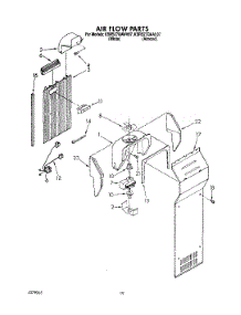 11 - Air Flow parts for Kitchenaid Refrigerator KSRS27QAWH07 from AppliancePartsPros.com