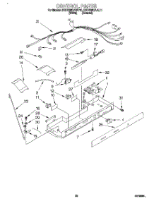 12 - Control, Lit / Optional parts for Kitchenaid Refrigerator KSRS25QAWH11 from AppliancePartsPros.com