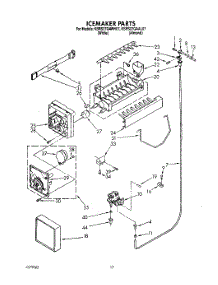 10 - Icemaker parts for Kitchenaid Refrigerator KSRS27QAAL07 from AppliancePartsPros.com