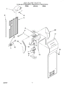 07 - Air Flow parts for Kitchenaid Refrigerator KSRS25KGAL00 from AppliancePartsPros.com