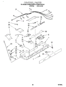 12 - Control parts for Kitchenaid Refrigerator KSRS27QAAL10 from AppliancePartsPros.com