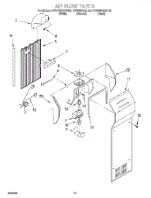 09 - Air Flow parts for Kitchenaid Refrigerator KSRS25QGBL00 from AppliancePartsPros.com