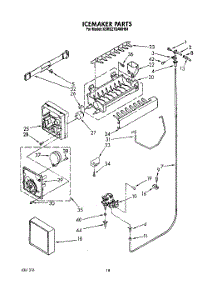11 - Icemaker parts for Kitchenaid Refrigerator KSRS27QAWH04 from AppliancePartsPros.com