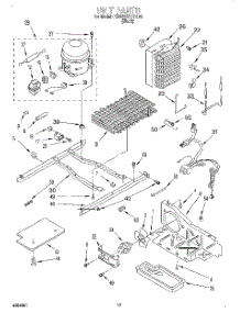 11 - Unit parts for Kitchenaid Refrigerator KSRS25QFBL00 from AppliancePartsPros.com