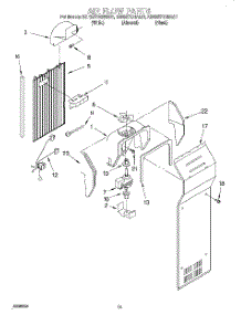 09 - Air Flow parts for Kitchenaid Refrigerator KSRS27QGAL01 from AppliancePartsPros.com