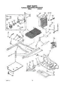 09 - Unit parts for Kitchenaid Refrigerator KSRS27QAAL00 from AppliancePartsPros.com