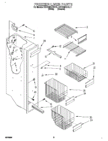 04 - Freezer Liner parts for Kitchenaid Refrigerator KSRS25QAAL11 from AppliancePartsPros.com