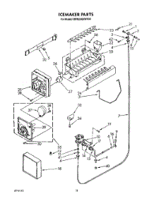 12 - Icemaker parts for Kitchenaid Refrigerator KSRS25QXAL00 from AppliancePartsPros.com
