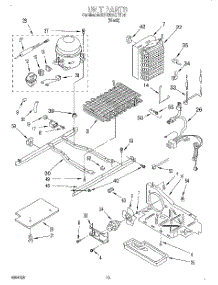 08 - Unit parts for Kitchenaid Refrigerator KSRB22QFBL01 from AppliancePartsPros.com