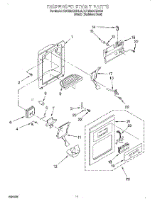07 - Dispenser Front parts for Kitchenaid Refrigerator KSRB22QGSS00 from AppliancePartsPros.com