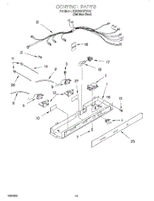 12 - Control, Lit / Optional parts for Kitchenaid Refrigerator KSRB22QFSS01 from AppliancePartsPros.com