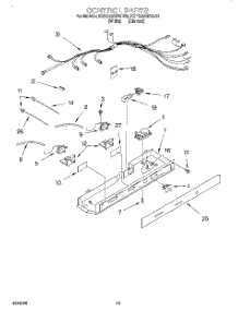 12 - Control, Lit / Optional parts for Kitchenaid Refrigerator KSRS22QFAL00 from AppliancePartsPros.com