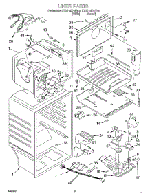 02 - Liner parts for Kitchenaid Refrigerator KTRS19KHBT00 from AppliancePartsPros.com