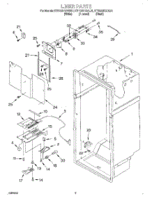 02 - Liner parts for Kitchenaid Refrigerator KTRS25KGBL01 from AppliancePartsPros.com