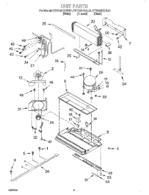 06 - Unit parts for Kitchenaid Refrigerator KTRS25KGAL01 from AppliancePartsPros.com