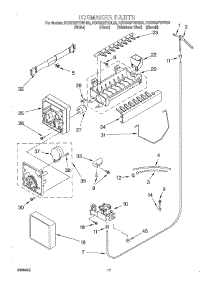 11 - Icemaker parts for Kitchenaid Refrigerator KSRB22FHBL02 from AppliancePartsPros.com