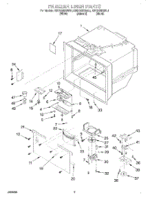 02 - Freezer Liner parts for Kitchenaid Refrigerator KBRS22KGBL1 from AppliancePartsPros.com