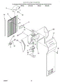 09 - Dispenser Front parts for Kitchenaid Refrigerator KSRS27QGBT03 from AppliancePartsPros.com