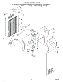 10 - Air Flow parts for Kitchenaid Refrigerator KSRB22FHBT02 from AppliancePartsPros.com