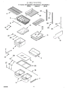 07 - Shelf, Optional parts for Kitchenaid Refrigerator KBRS22KGAL1 from AppliancePartsPros.com