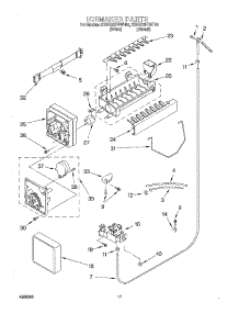 11 - Icemaker parts for Kitchenaid Refrigerator KSRE22FHBT00 from AppliancePartsPros.com