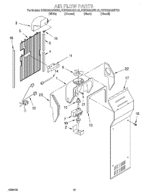 09 - Air Flow parts for Kitchenaid Refrigerator KSRS25QGBT03 from AppliancePartsPros.com