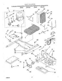 11 - Unit parts for Kitchenaid Refrigerator KSRS25QGBT03 from AppliancePartsPros.com