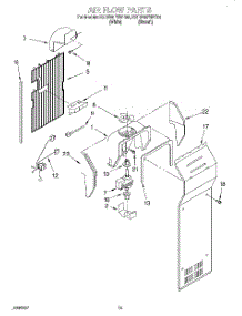 09 - Air Flow parts for Kitchenaid Refrigerator KSRE25FHBT00 from AppliancePartsPros.com