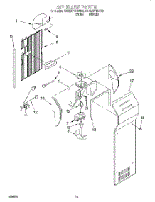09 - Air Flow parts for Kitchenaid Refrigerator KSRE27FHWH00 from AppliancePartsPros.com