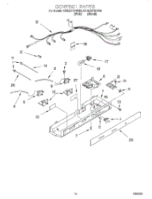 10 - Control parts for Kitchenaid Refrigerator KSRE27FHBT00 from AppliancePartsPros.com