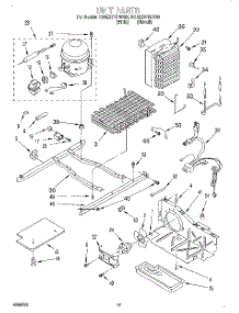 11 - Unit parts for Kitchenaid Refrigerator KSRE27FHBT00 from AppliancePartsPros.com