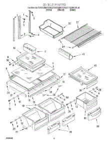 03 - Shelf parts for Kitchenaid Refrigerator KTRS20MHBT00 from AppliancePartsPros.com