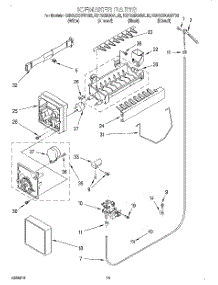 12 - Ice Maker, Optional parts for Kitchenaid Refrigerator KSRS25QGAL02 from AppliancePartsPros.com