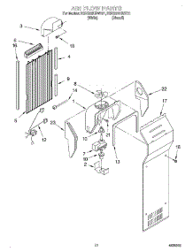 07 - Air Flow parts for Kitchenaid Refrigerator KSRS22KGBT01 from AppliancePartsPros.com