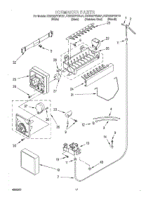 11 - Icemaker parts for Kitchenaid Refrigerator KSRB22FHSS01 from AppliancePartsPros.com