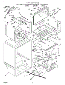 02 - Liner parts for Kitchenaid Refrigerator KTRS22KHBT00 from AppliancePartsPros.com