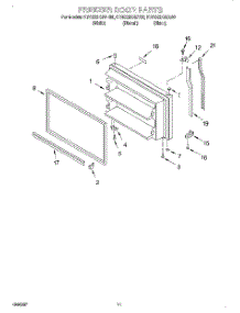06 - Freezer Door, Optional parts for Kitchenaid Refrigerator KTRS22KHBT00 from AppliancePartsPros.com