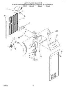 09 - Air Flow parts for Kitchenaid Refrigerator KSRS27FGBT00 from AppliancePartsPros.com