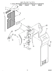 10 - Air Flow parts for Kitchenaid Refrigerator KSRS22FGBT00 from AppliancePartsPros.com