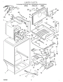 02 - Liner parts for Kitchenaid Refrigerator KTRS20KHBT00 from AppliancePartsPros.com
